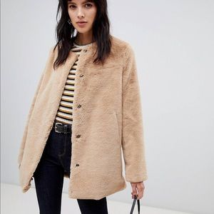 Stradivarius Faux Fur Coat
